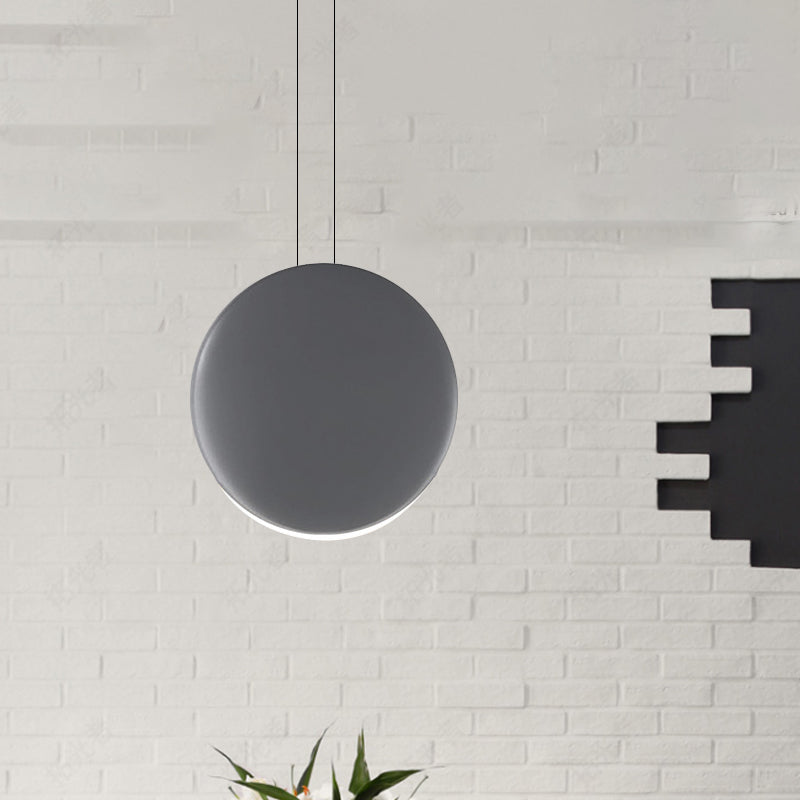 6 "/8" largo ascensore rotondo a soffitto a soffitto a led in metallo nordico a led nero/bianco/grigio lampada sospesa in luce calda/bianca