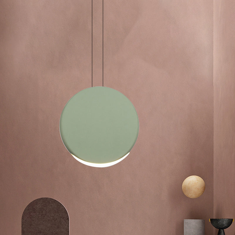 6 "/8" largo ascensore rotondo a soffitto a soffitto a led in metallo nordico a led nero/bianco/grigio lampada sospesa in luce calda/bianca