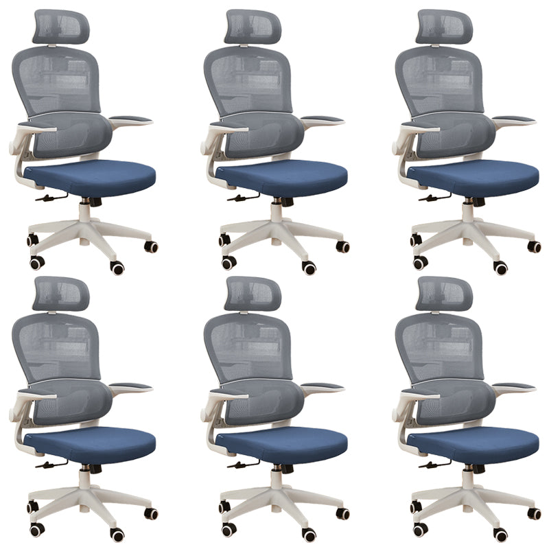 Contemporary Height-adjustable Office Chair Mesh-back Desk Chair for Office