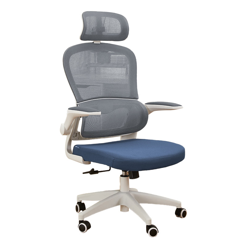 Contemporary Height-adjustable Office Chair Mesh-back Desk Chair for Office