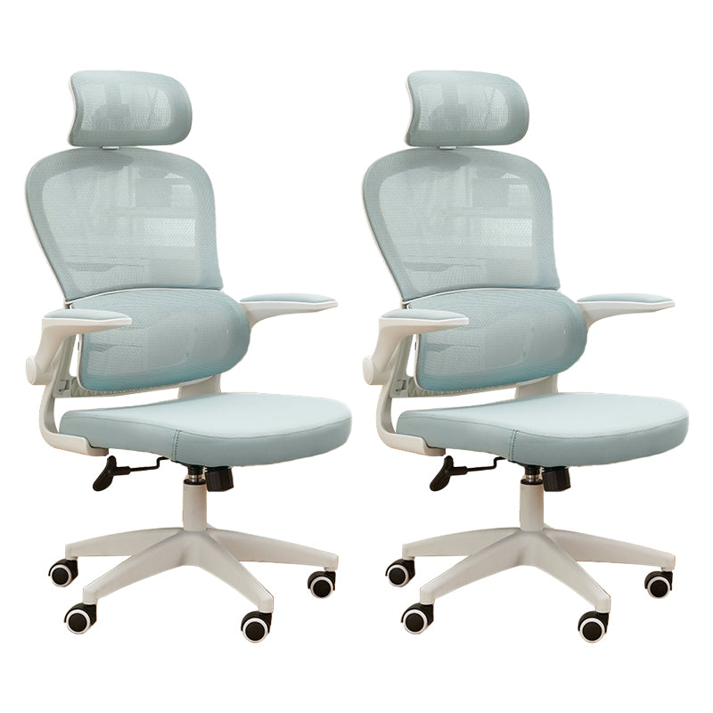 Contemporary Height-adjustable Office Chair Mesh-back Desk Chair for Office