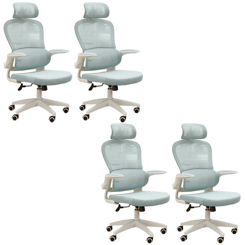 Contemporary Height-adjustable Office Chair Mesh-back Desk Chair for Office