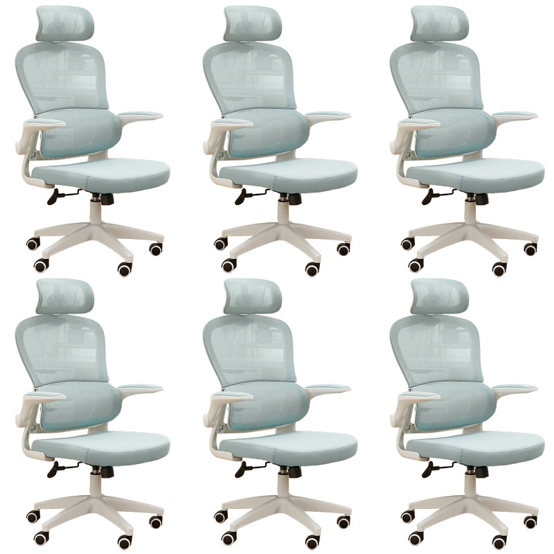 Contemporary Height-adjustable Office Chair Mesh-back Desk Chair for Office