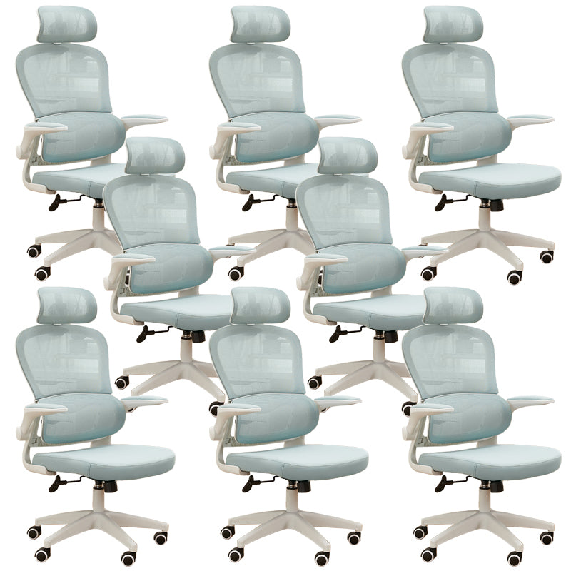 Contemporary Height-adjustable Office Chair Mesh-back Desk Chair for Office