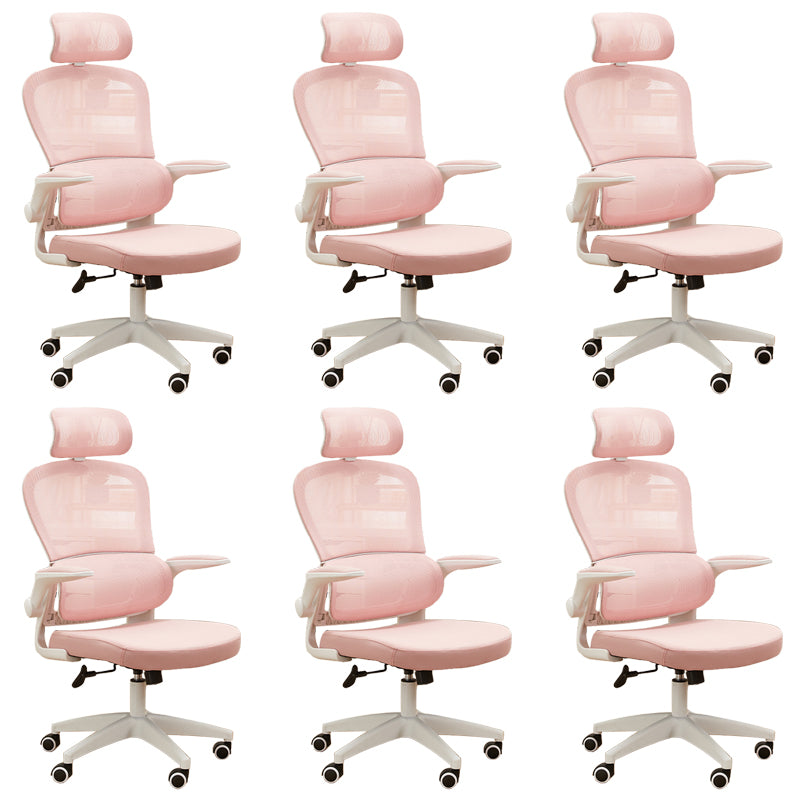 Contemporary Height-adjustable Office Chair Mesh-back Desk Chair for Office