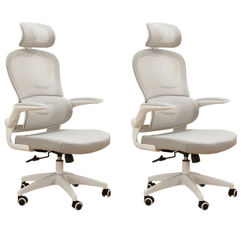 Contemporary Height-adjustable Office Chair Mesh-back Desk Chair for Office