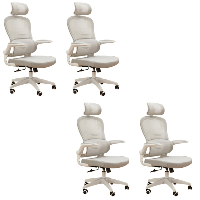 Contemporary Height-adjustable Office Chair Mesh-back Desk Chair for Office