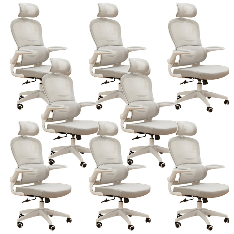 Contemporary Height-adjustable Office Chair Mesh-back Desk Chair for Office
