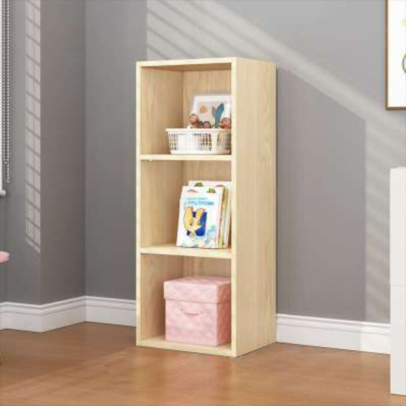 Engineered Wood Bookcase Standard Closed Back Scandinavian Bookshelf