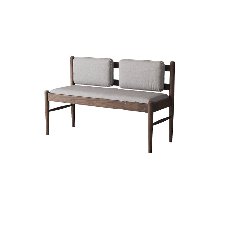 Rectangle Backrest Bench Modern Upholstered Seating Bench for Restaurant Bedroom