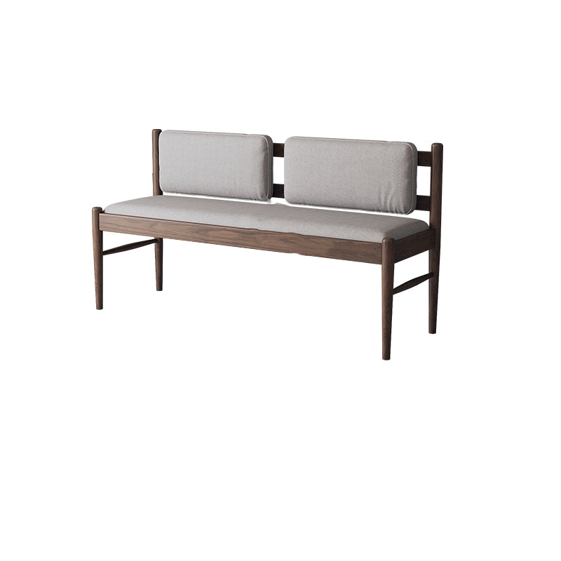 Rectangle Backrest Bench Modern Upholstered Seating Bench for Restaurant Bedroom