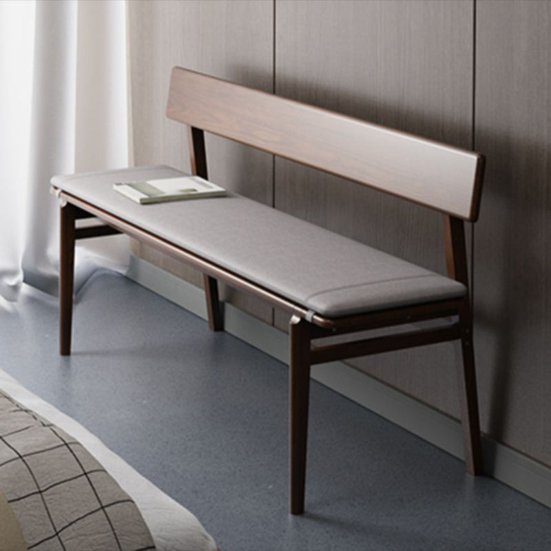 Rectangle Backrest Bench Modern Upholstered Seating Bench for Restaurant Bedroom