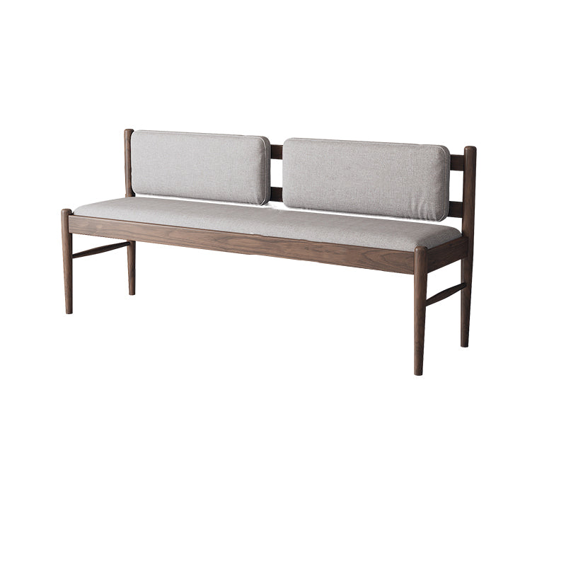 Rectangle Backrest Bench Modern Upholstered Seating Bench for Restaurant Bedroom