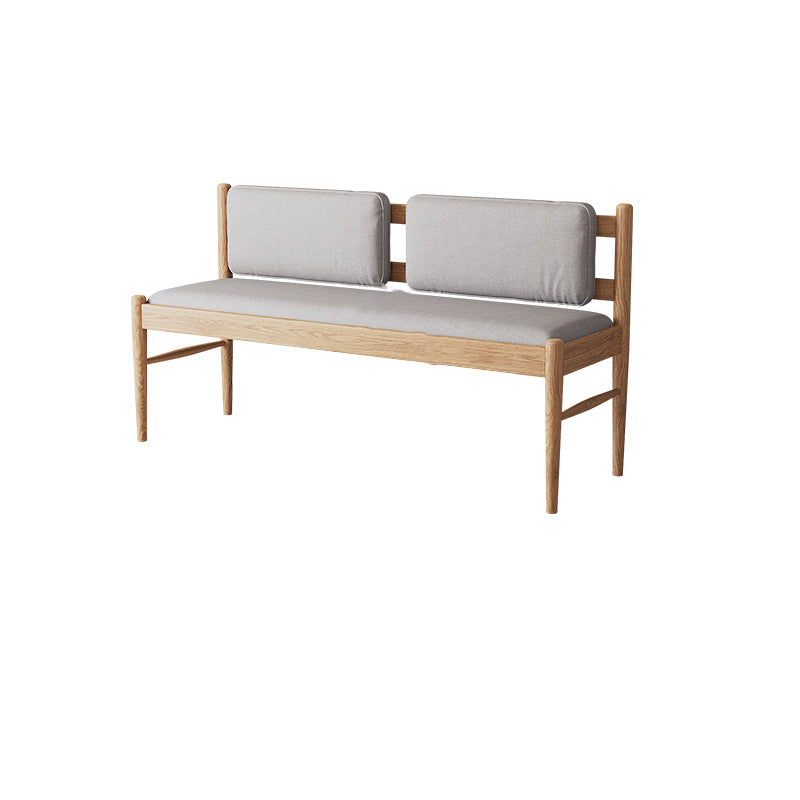 Rectangle Backrest Bench Modern Upholstered Seating Bench for Restaurant Bedroom