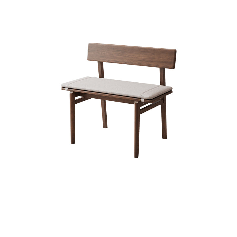 Rectangle Backrest Bench Modern Upholstered Seating Bench for Restaurant Bedroom