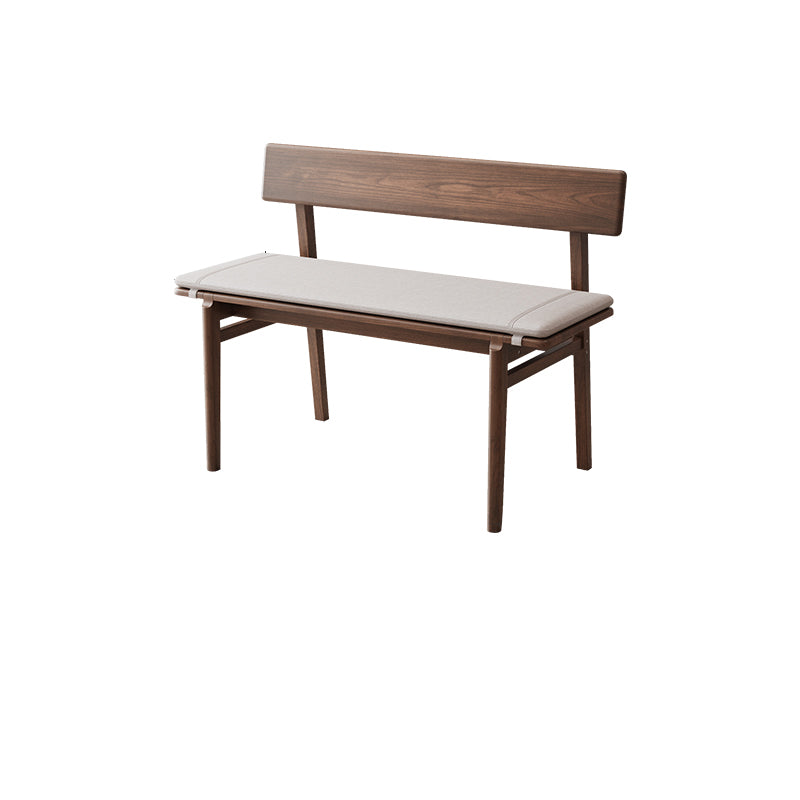 Rectangle Backrest Bench Modern Upholstered Seating Bench for Restaurant Bedroom