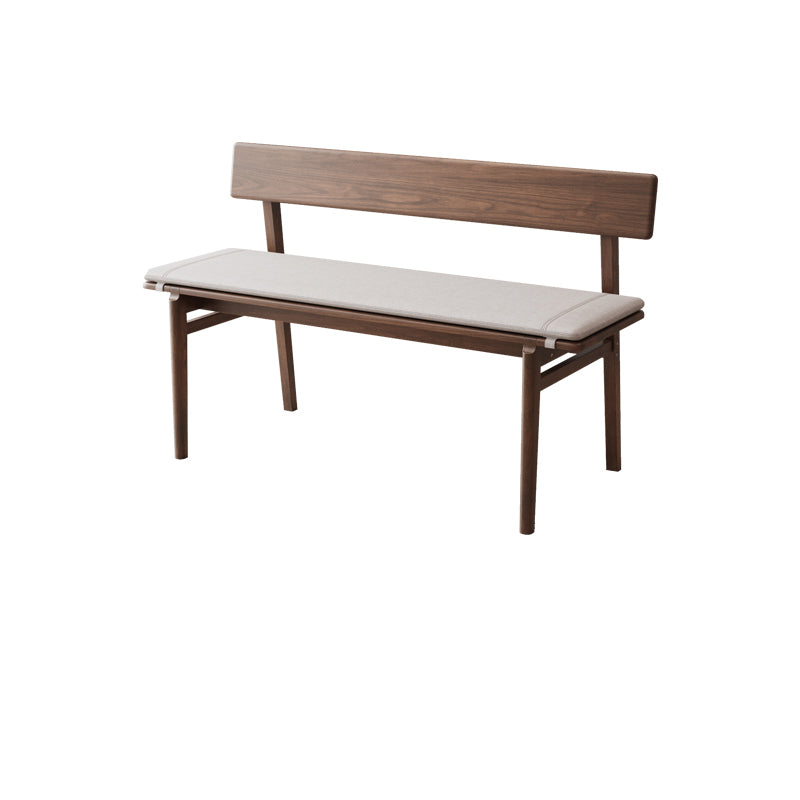 Rectangle Backrest Bench Modern Upholstered Seating Bench for Restaurant Bedroom