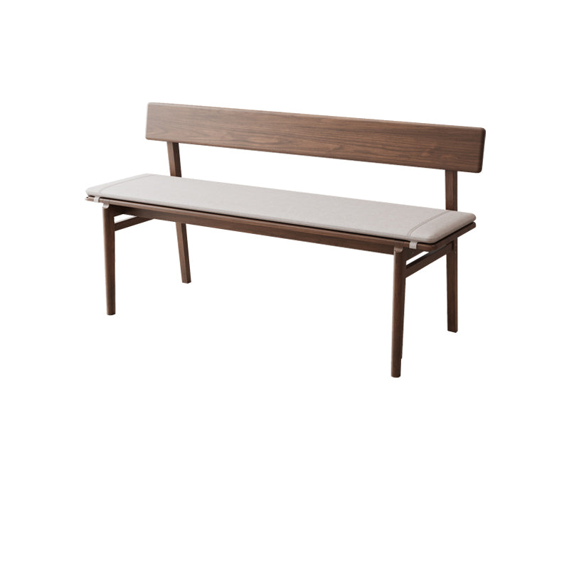 Rectangle Backrest Bench Modern Upholstered Seating Bench for Restaurant Bedroom