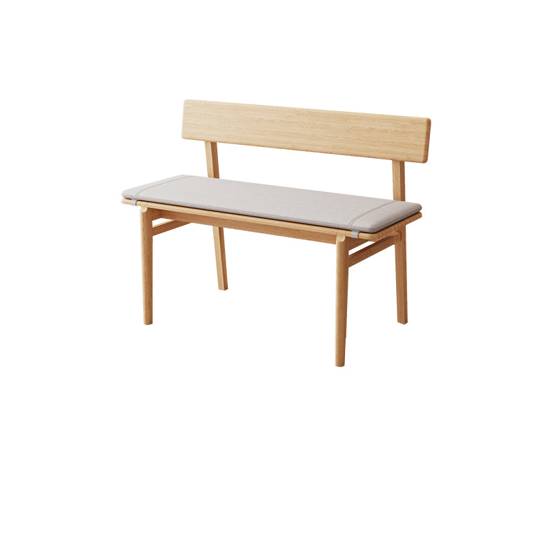 Rectangle Backrest Bench Modern Upholstered Seating Bench for Restaurant Bedroom