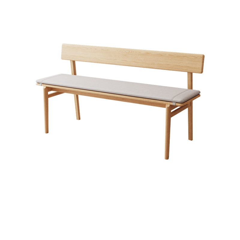 Rectangle Backrest Bench Modern Upholstered Seating Bench for Restaurant Bedroom