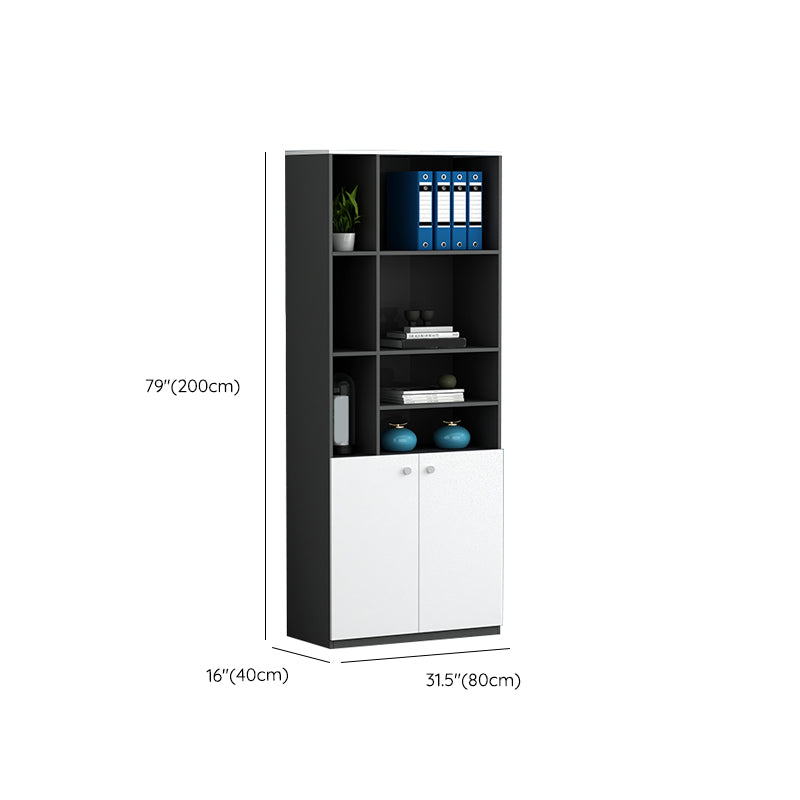 Modern File Cabinet Wood Vertical Home or Office Storage Shelves File Cabinet