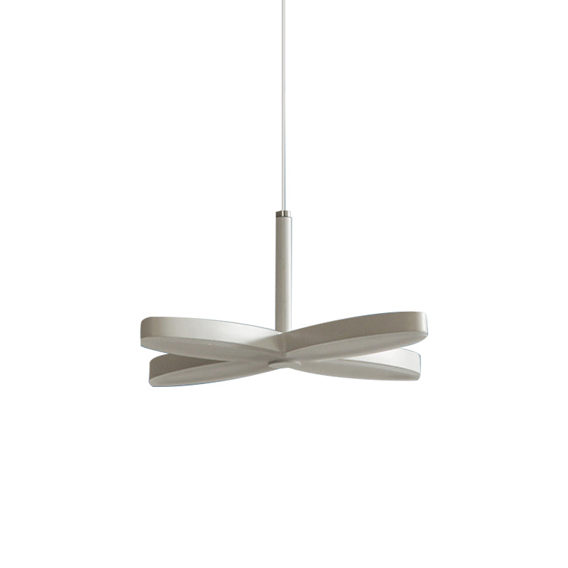 Iluminación de suspensión de flores metal nórdico 1/3/5/6 cabezas LED White Techo Luz en luz cálida/blanca