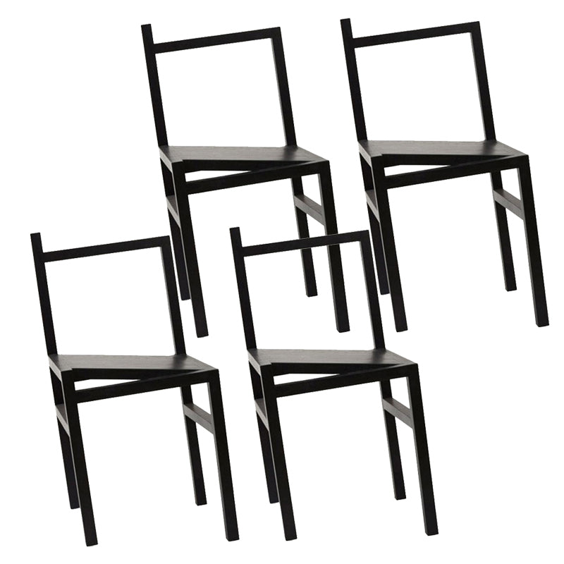 Modern Simple Side Chair Wooden Base Side Dining Chair for Dining Room