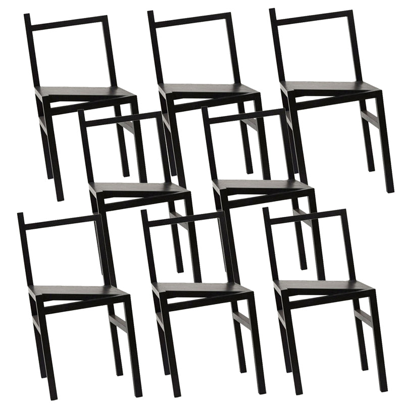 Modern Simple Side Chair Wooden Base Side Dining Chair for Dining Room
