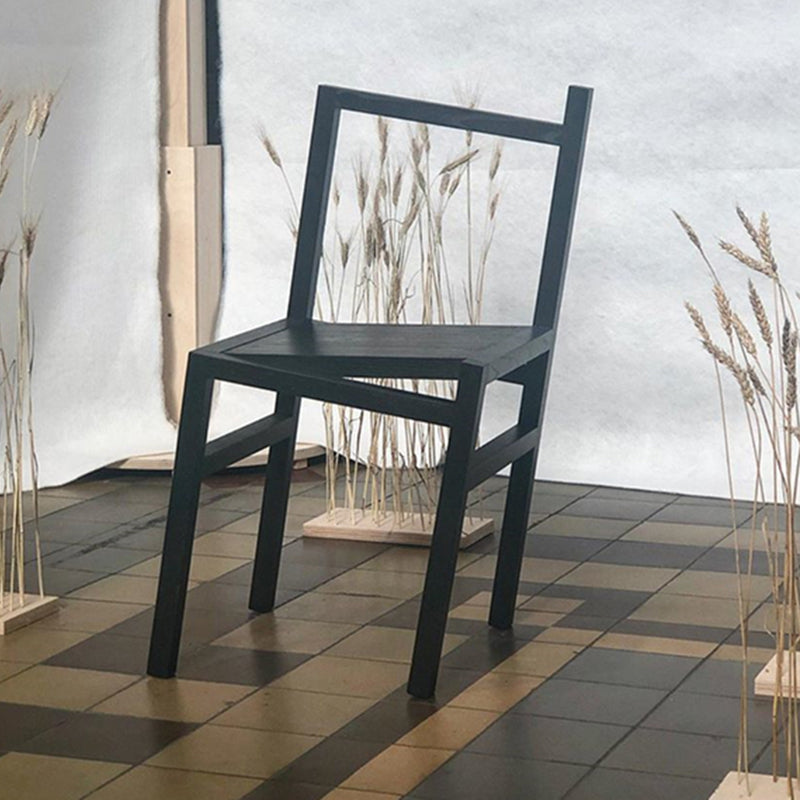 Modern Simple Side Chair Wooden Base Side Dining Chair for Dining Room