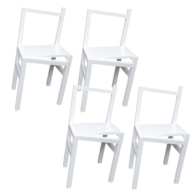 Modern Simple Side Chair Wooden Base Side Dining Chair for Dining Room