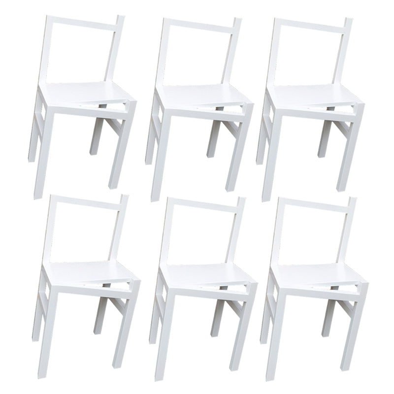 Modern Simple Side Chair Wooden Base Side Dining Chair for Dining Room