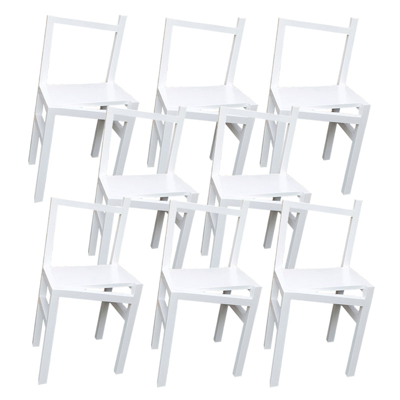 Modern Simple Side Chair Wooden Base Side Dining Chair for Dining Room