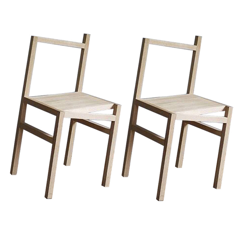 Modern Simple Side Chair Wooden Base Side Dining Chair for Dining Room