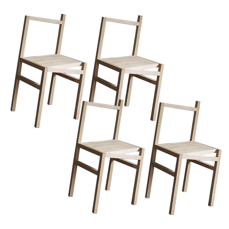 Modern Simple Side Chair Wooden Base Side Dining Chair for Dining Room