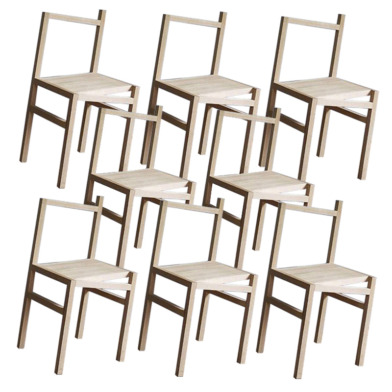 Modern Simple Side Chair Wooden Base Side Dining Chair for Dining Room