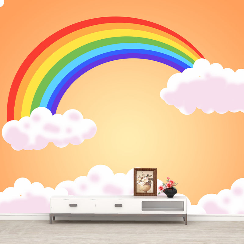 Environmental Cartoon Rainbow Illustration Wallpaper Bedroom Wall Mural