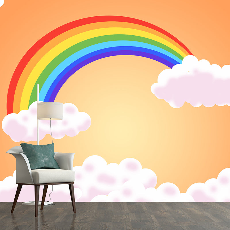 Environmental Cartoon Rainbow Illustration Wallpaper Bedroom Wall Mural