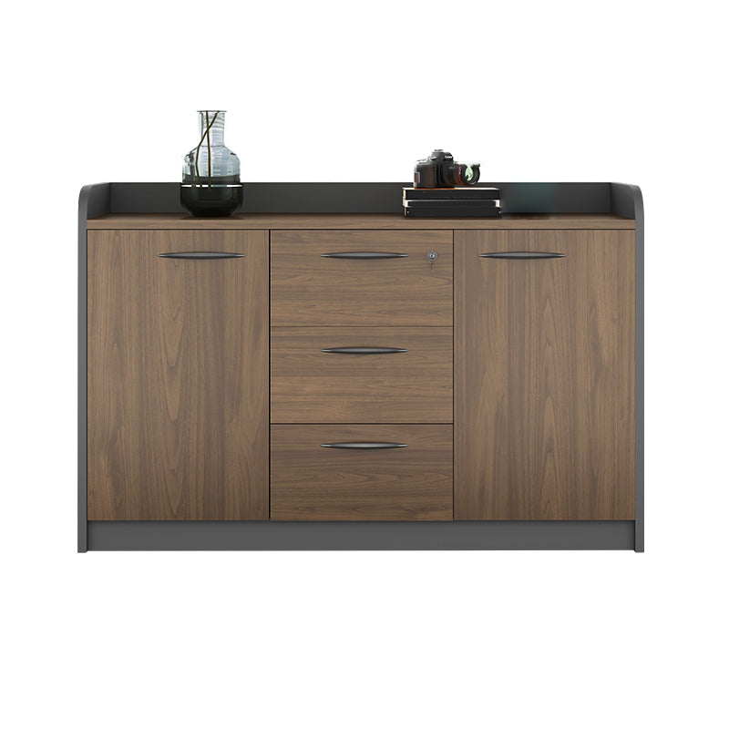 Medieval Modern Cabinet Steel Wooden Frame Storage File Cabinet