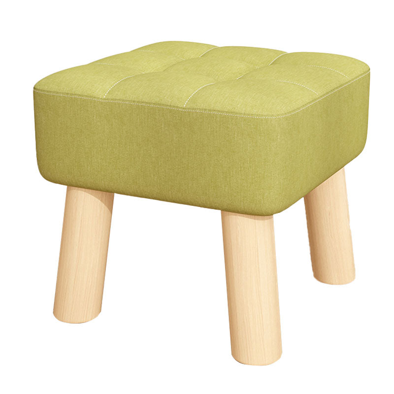 Modernism Ottoman Velvet Upholstered Fade Resistant Square Ottoman