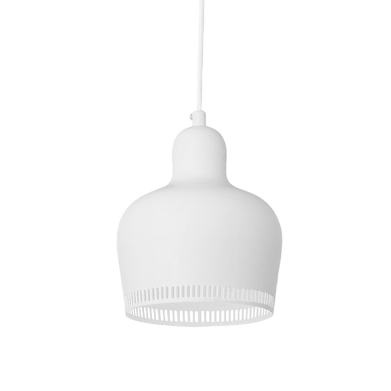 Posteo de suspensión Bell Drop de metal nórdico 1 Rosa claro/azul/amarillo Luz de techo colgante para dormitorio