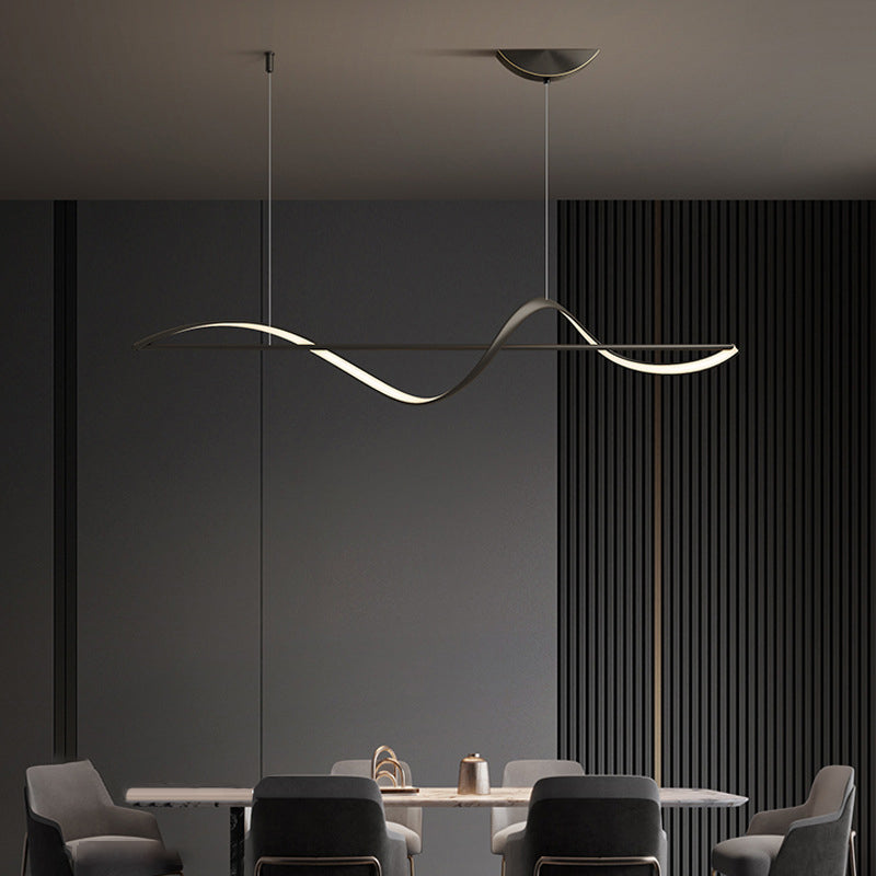 Unique Shape Modern Pendant Lighting Fixtures Metal 1 Light Island Light Fixture