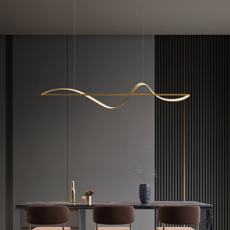 Unique Shape Modern Pendant Lighting Fixtures Metal 1 Light Island Light Fixture