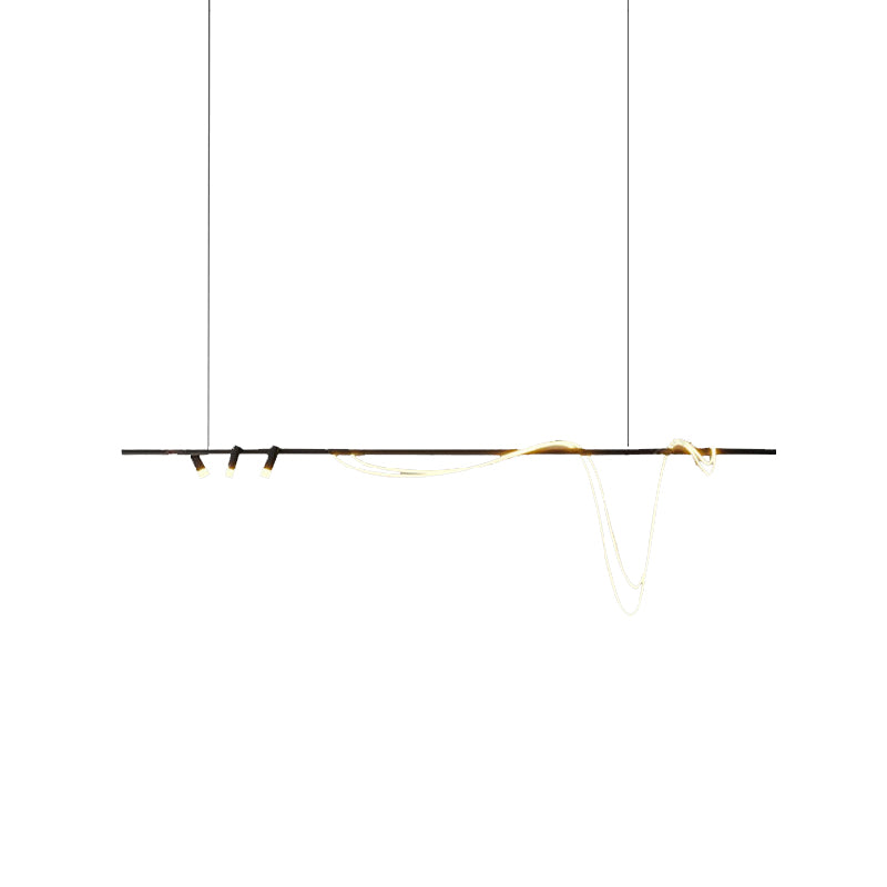 Modern Pendant Lighting Fixtures 5 Lights Island Light Fixture for Dining Room