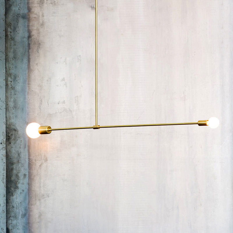 31,5 "/39" W Lampada lampadario a vista moderno in stile moderno Metal 2 Himping Impiccio in nero/oro