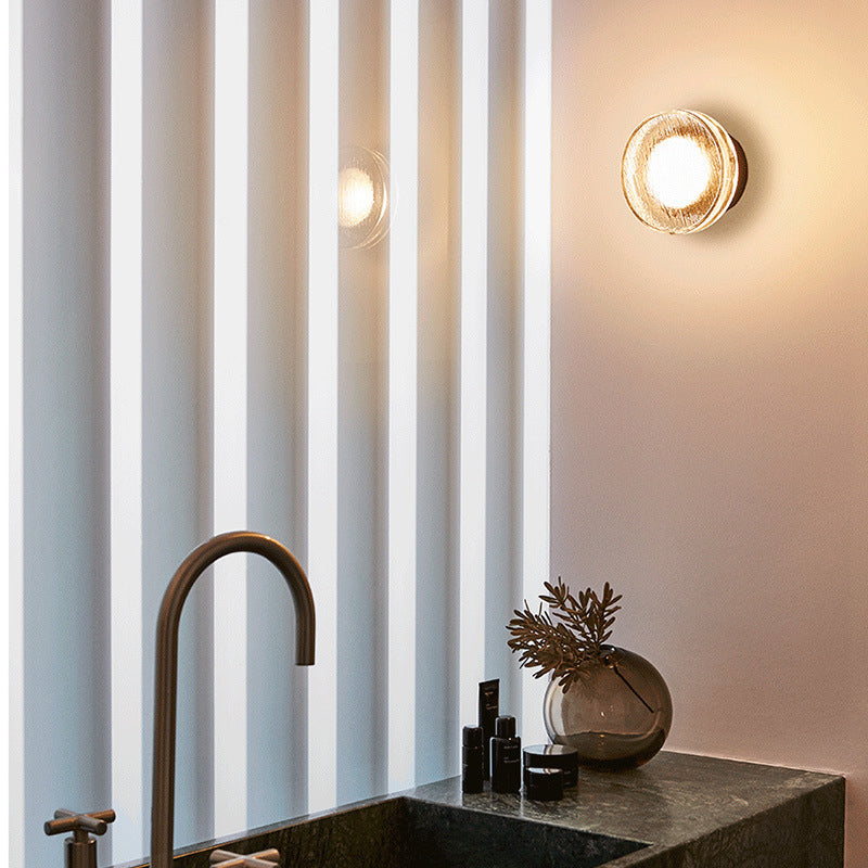 Simple Shape Wall Light Fixture Modern Glass Wall Light Fixtures for Wash Room