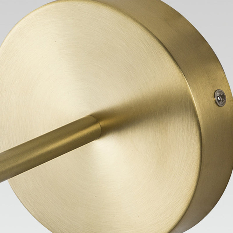 Single Modernism Golden Finish Glass Shade Unique Bathroom Vanity Light