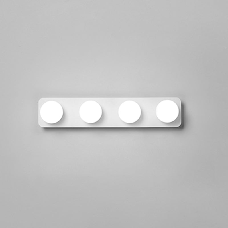 Modern Rectangle Shape Vanity Light with Acrylic Shade for Powder Room Washroom