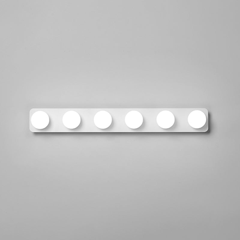 Modern Rectangle Shape Vanity Light with Acrylic Shade for Powder Room Washroom