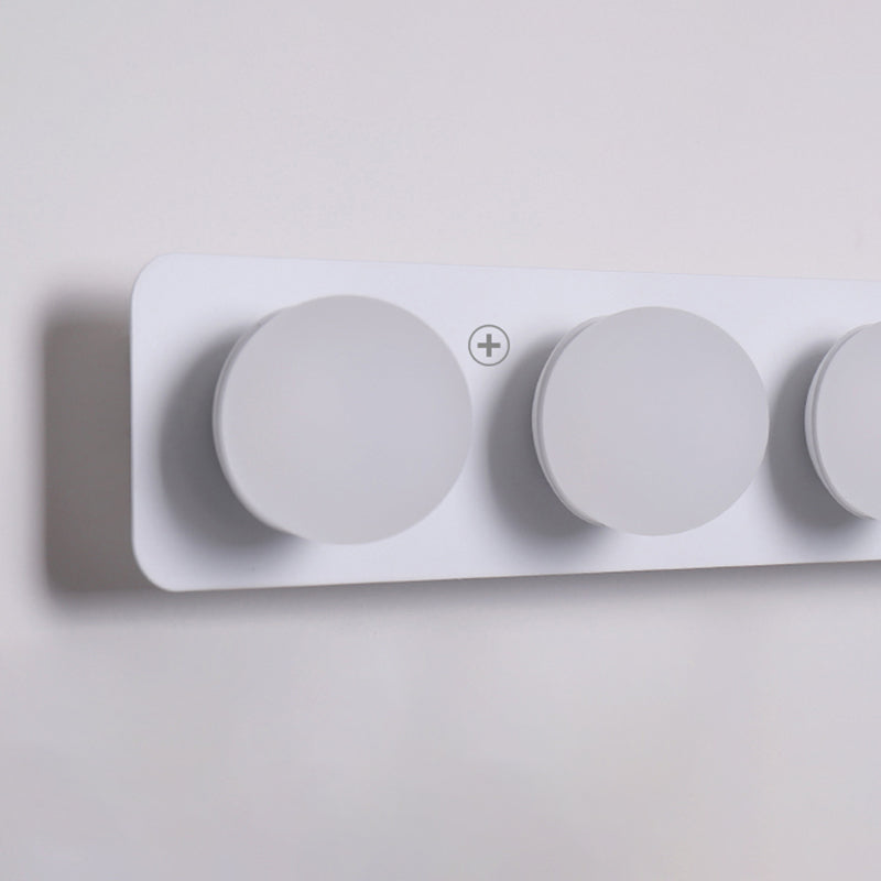 Modern Rectangle Shape Vanity Light with Acrylic Shade for Powder Room Washroom