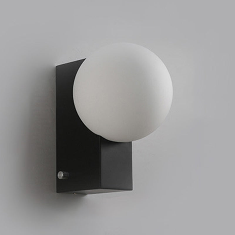 Simple Shape Wall Light Fixture Glass Shade Wall Light Fixtures